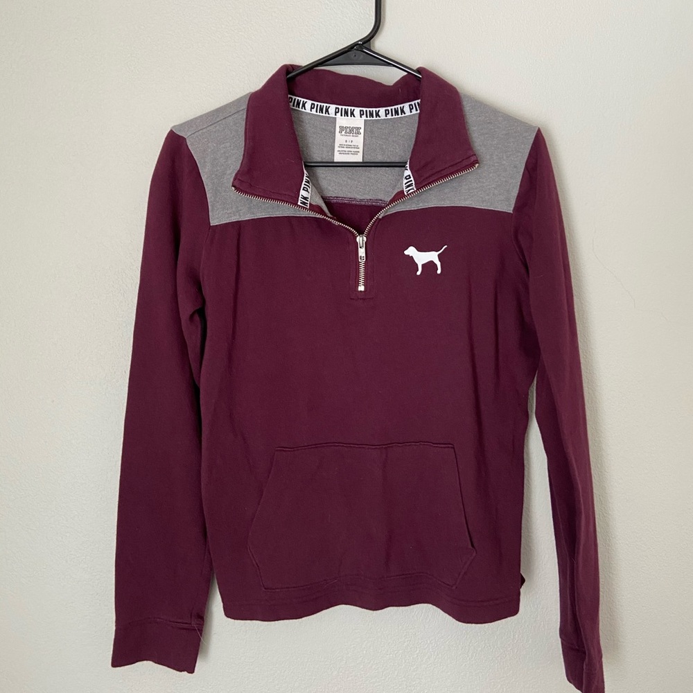 Small VS Pink Quarter Zip